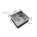 Ver imagem 5 de Pia Moderna Para Cozinha Cuba 40X40 Aço Inox Com Válvula Oferta + Escorredor Inox AJB STORE