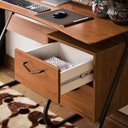 Ver imagem 5 de Escrivaninha Office 2 Gavetas Steel Freijó – EJ Móveis