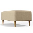 Ver imagem 3 de Puff Decorativo Sala de Estar Cléo W01 Pés Palito 90 cm - Lyam Decor Cléo Pés Palito Linho Bege Escu
