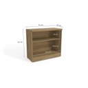 Ver imagem 4 de Conjunto 3 Peças 1 Balcão 2 Armários para Escritório com Chave Itapua Marrom