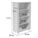 Ver imagem 2 de Organizador Infantil Porta Livros Carrinhos Lilith 100% Mdf