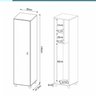 Conjunto Lavanderia Multiuso 2 Peças 1 Armário Aéreo AM3104 1 Armário Multiuso AM3107  - 5