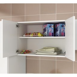 Conjunto Lavanderia Multiuso 2 Peças 1 Armário Multiuso AM3108 1 Armário Aéreo AM3104  - 9