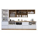 Ver imagem 5 de Cozinha Completa Modulada 7 Peças 10 Portas 7 Gavetas com Rodapé Norten Branco/Nature