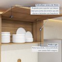 Ver mais imagens de Cozinha Completa Modulada 7 Peças 10 Portas 7 Gavetas com Rodapé Norten Branco/Nature