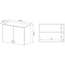 Ver imagem 5 de Conjunto Lavanderia Multiuso 3 Peças 1 Balcão BL3300 e 2 Armários Aéreos Alto AM3104