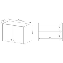 Conjunto Lavanderia Multiuso 3 Peças 1 Balcão BL3300 e 2 Armários Aéreos Alto AM3104  - 5