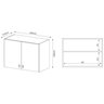 Conjunto Lavanderia Multiuso 3 Peças 1 Balcão BL3300 e 2 Armários Aéreos Alto AM3104  - 5