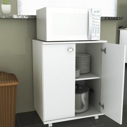 Conjunto Lavanderia Multiuso 3 Peças 1 Balcão BL3300 e 2 Armários Aéreos Alto AM3104  - 2