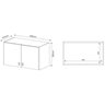 Conjunto Lavanderia Multiuso 2 Peças 1 Balcão BL3300 1 Armário Aéreo AM3103  - 4