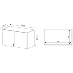 Conjunto Lavanderia Multiuso 2 Peças 1 Tábua de Passar TP3050 1 Armário Aéreo AM3103  - 7