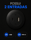 Ver imagem 7 de Mesa de Cabeceira Criado Inteligente Luminária Abajur LED 3 Gavetas Carregador Wireless Caixa de Som