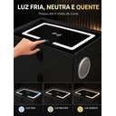 Ver imagem 4 de Mesa de Cabeceira Inteligente com 3 Gavetas:Preto