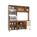 Ver imagem 4 de Cozinha Compacta Luna sem Tampo e Pia Kappesberg 3 Peças Canela/off White