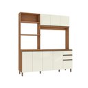 Ver imagem 2 de Cozinha Compacta Luna sem Tampo e Pia Kappesberg 3 Peças Canela/off White