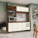 Ver imagem 1 de Cozinha Compacta Luna sem Tampo e Pia Kappesberg 3 Peças Canela/off White