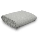Ver imagem 1 de Manta Decorativa para Sofá Tricot Golden 1,20m X 1,50m 100% Algodão Prata