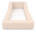 Ver imagem 3 de Cama Montessoriana Infantil Estofada Soft Proteção Lateral Bege Boucle