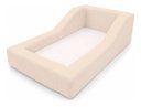 Ver imagem 2 de Cama Montessoriana Infantil Estofada Soft Proteção Lateral Bege Boucle