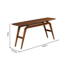 Ver imagem 3 de Aparador Orgânico para Sala em Madeira Maciça 160cm Capuccino Jamba