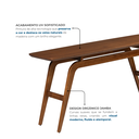 Ver imagem 5 de Aparador Orgânico para Sala em Madeira Maciça 160cm Capuccino Jamba