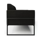 Ver imagem 6 de Sofá Namoradeira Base Industrial Alta Preto Marisa Suede D03 - D’Rossi