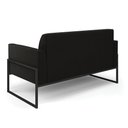 Ver imagem 7 de Sofá Namoradeira Base Industrial Alta Preto Marisa Suede D03 - D’Rossi