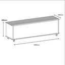 Ver imagem 5 de Baú Banco Luca Branco - Casa D Móveis