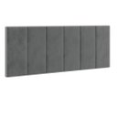 Ver imagem 1 de Cabeceira Cama Casal Queen Modulo 1,60 Itália Estofada Suspensa - Cinza Suede