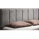 Ver imagem 2 de Cabeceira Cama Casal Queen Modulo 1,60 Itália Estofada Suspensa - Cinza Suede
