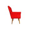 Poltrona Decorativa Bia Suede Vermelho - 3