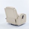 Cadeira com Massagem Poltrona do Papai Giratória Reclinável Manual Austin Aquecimento PU Bege G94 -  - 8