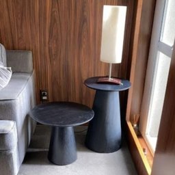 Mesa Lateral Cone Ébano 51 Cm Linn Design Decor - 3