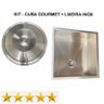 Cuba 70x40 Inox Com Lixeira 8L Cozinha Gourmet ClickForte CUBA 70X40 + LIXEIRA 08L. - 1