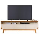 Ver mais imagens de Rack para Sala de Estar TV 75 pol 200cm Pés Retrô Milene M07 Cinamomo Off White - Lyam Decor