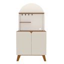 Ver imagem 2 de Balcão Buffet Bali 2 Portas 3 Prateleiras Off White/Cinamomo - Artely