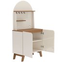 Ver imagem 3 de Balcão Buffet Bali 2 Portas 3 Prateleiras Off White/Cinamomo - Artely