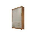 Ver imagem 1 de Guarda Roupa Solteiro 2 Portas 6 Gavetas - Capri-cumaru/fendi - Móveis Novo Horizonte