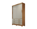 Ver imagem 1 de Guarda Roupa Solteiro 2 Portas 6 Gavetas - Capri-cumaru/fendi - Móveis Novo Horizonte