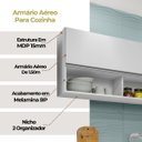 Ver imagem 4 de Armário Aéreo 1,50m com 2 Portas Cozinha Área de Serviço Maya Branco
