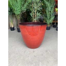 Vaso para Plantas Grande Decorativo Sala Jardim Alto Brilho (liso/vermelho) - 4