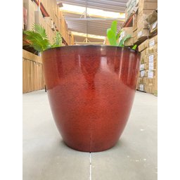 Vaso para Plantas Grande Decorativo Sala Jardim Alto Brilho (liso/vermelho) - 10
