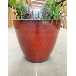 Vaso para Plantas Grande Decorativo Sala Jardim Alto Brilho (liso/vermelho) - 9