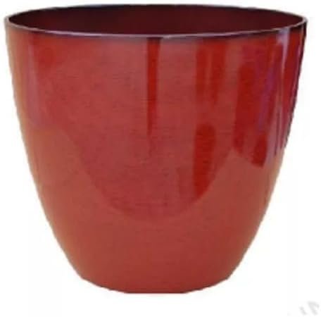 Vaso para Plantas Grande Decorativo Sala Jardim Alto Brilho (liso/vermelho)