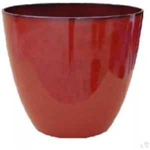 Vaso para Plantas Grande Decorativo Sala Jardim Alto Brilho (liso/vermelho)