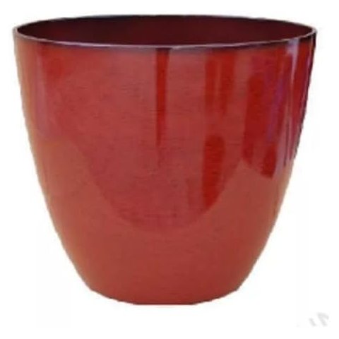 Vaso para Plantas Grande Decorativo Sala Jardim Alto Brilho (liso/vermelho)