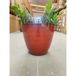 Vaso para Plantas Grande Decorativo Sala Jardim Alto Brilho (liso/vermelho) - 6