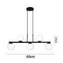 Ver imagem 3 de Lustre Pendente com Globo Fosco para 5 Lâmpadas LED Bivolt Jabuti UP Hunter Prime
