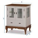 Ver imagem 4 de Cristaleira com 2 Portas e Laterais em Vidro Pés Luiz Xv 60312 Linz Móveis