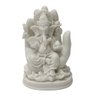 Escultura Decorativa Ganesha Mao em Po de Marmore 11,5cm - 1
